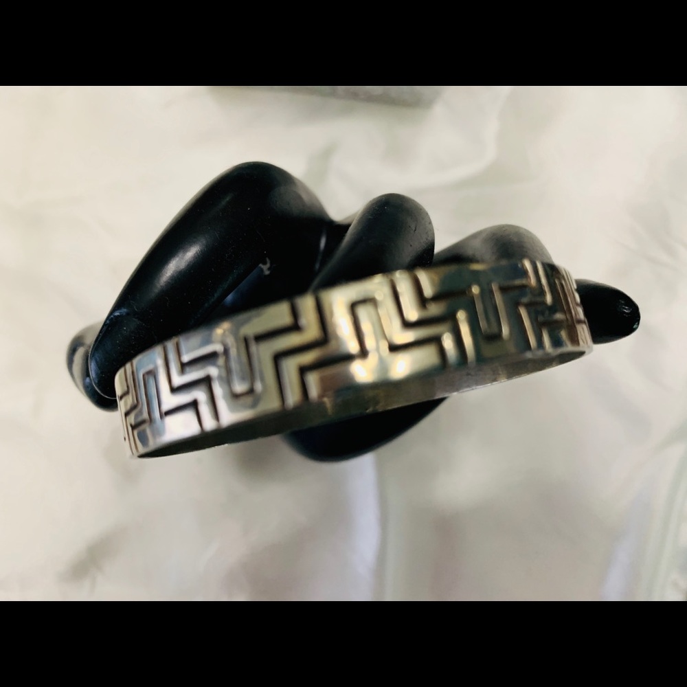 Vintage alpaca Aztec bracelet